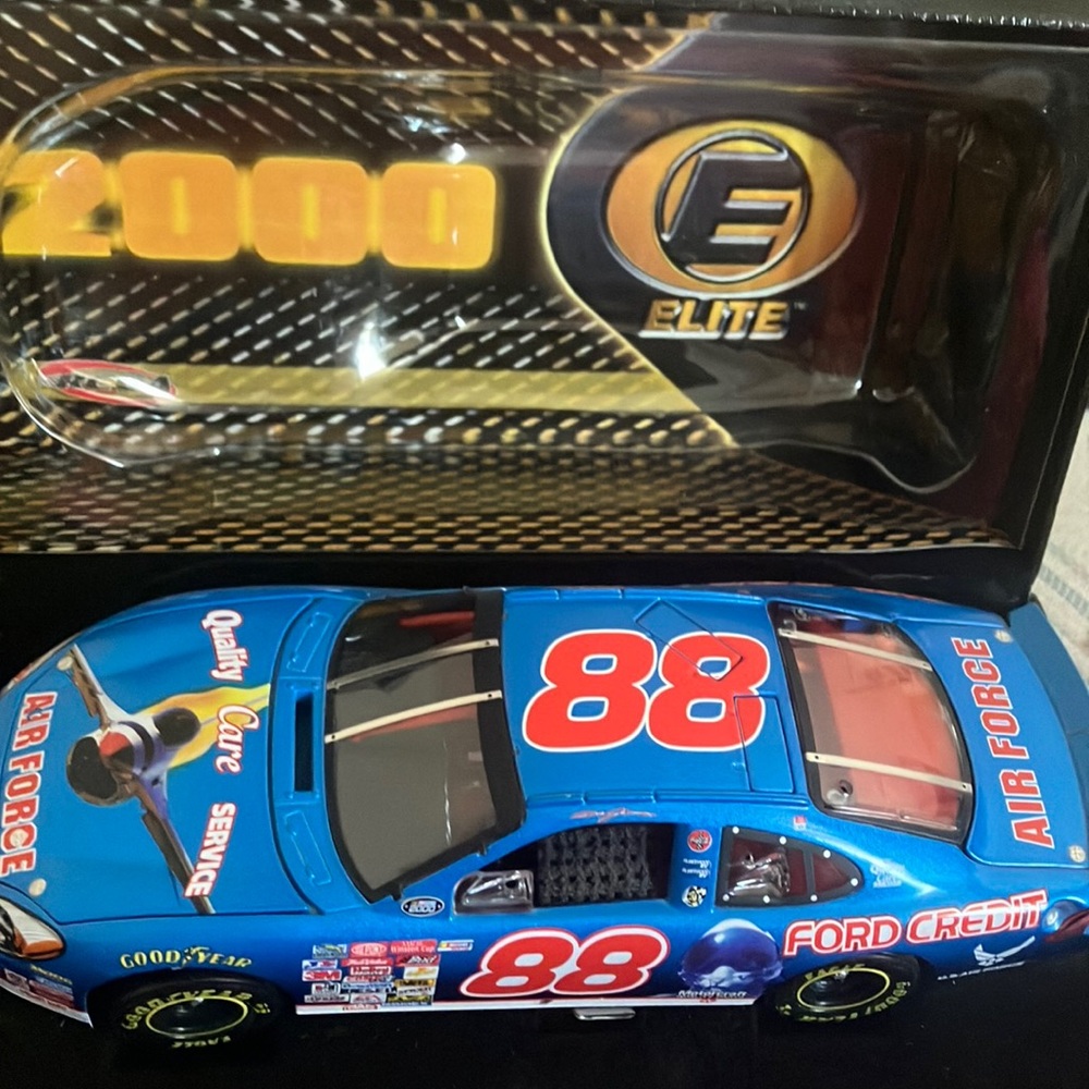 Elite Blue Diecast Car Model #88 brand new